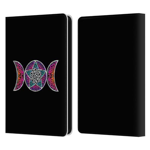 Beth Wilson Celtic Knot Stars Pagan Triple Moon Leather Book Wallet Case Cover For Amazon Kindle 11th Gen 6in 2022