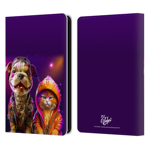 D.S. Valori Kitty And Puppy Hip Hop Pals Leather Book Wallet Case Cover For Amazon Kindle 11th Gen 6in 2022