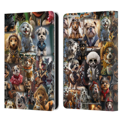 D.S. Valori Kitty And Puppy Puppy Kingdom Leather Book Wallet Case Cover For Amazon Kindle 11th Gen 6in 2022