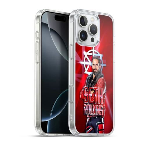 WWE Seth Rollins Graphics Seth Rollins Soft Gel Case for Apple iPhone 16 Pro Max & MagSafe