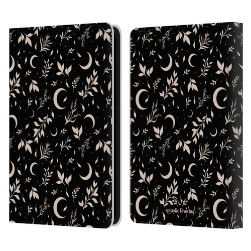 Episodic Drawing Florals & Serpents Moon Garden Leather Book Wallet Case Cover For Amazon Kindle 11th Gen 6in 2022