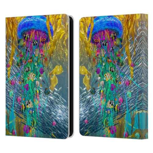 Dave Loblaw Jellyfish Jellyfish Kelp Field Leather Book Wallet Case Cover For Amazon Kindle 11th Gen (2024)
