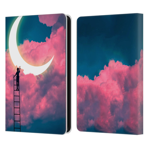 Dave Loblaw Sci-Fi And Surreal Boy Painting Moon Clouds Leather Book Wallet Case Cover For Amazon Kindle 11th Gen (2024)