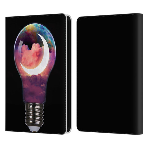 Dave Loblaw Sci-Fi And Surreal Light Bulb Moon Leather Book Wallet Case Cover For Amazon Kindle 11th Gen (2024)