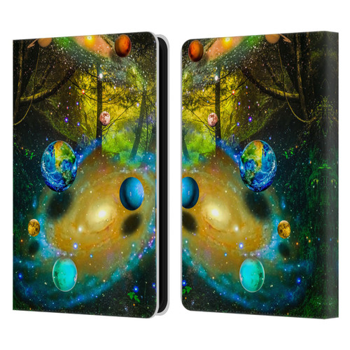 Dave Loblaw Sci-Fi And Surreal Universal Forest Leather Book Wallet Case Cover For Amazon Kindle 11th Gen (2024)