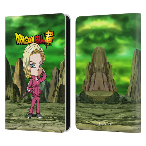 Dragon Ball Super Characters Android 18 Leather Book Wallet Case Cover For Amazon Kindle 11th Gen (2024)