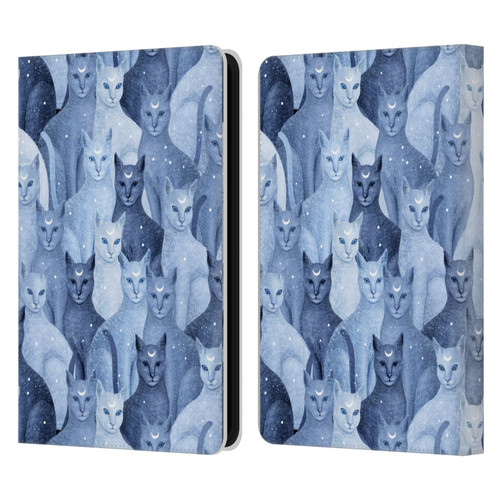 Episodic Drawing Pattern Cats Leather Book Wallet Case Cover For Amazon Kindle 11th Gen (2024)