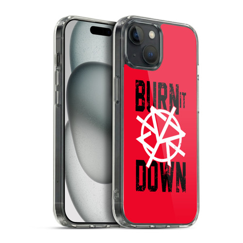 WWE Superstars 8 Seth Rollins Burn It Down Soft Gel Case for Apple iPhone 15 Plus & MagSafe