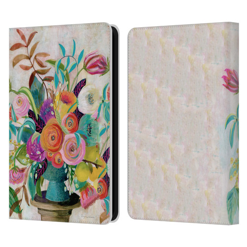 Suzanne Allard Floral Graphics Charleston Glory Leather Book Wallet Case Cover For Amazon Kindle 11th Gen (2024)