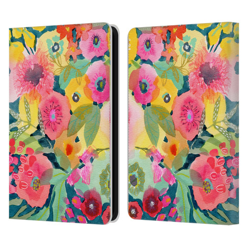 Suzanne Allard Floral Graphics Delightful Leather Book Wallet Case Cover For Amazon Kindle 11th Gen (2024)