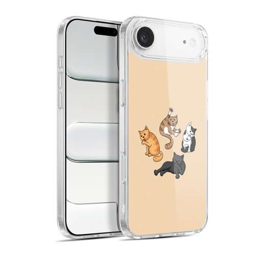 Beth Wilson Doodle Cats 2 Washing Time Soft Gel Case for Apple iPhone 17 Air