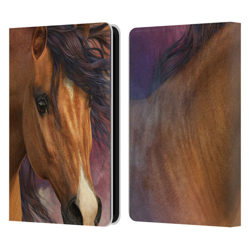 Laurie Prindle Western Stallion Flash Leather Book Wallet Case Cover For Amazon Kindle 11th Gen 6in 2022