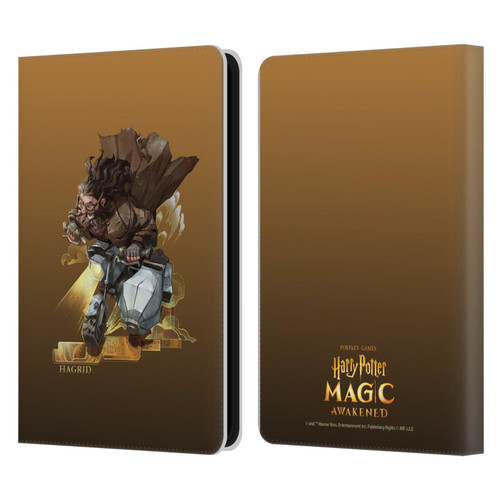Harry Potter: Magic Awakened Characters Hagrid Leather Book Wallet Case Cover For Amazon Kindle 11th Gen (2024)