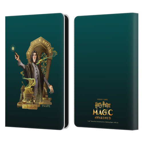Harry Potter: Magic Awakened Characters Snape Leather Book Wallet Case Cover For Amazon Kindle 11th Gen (2024)