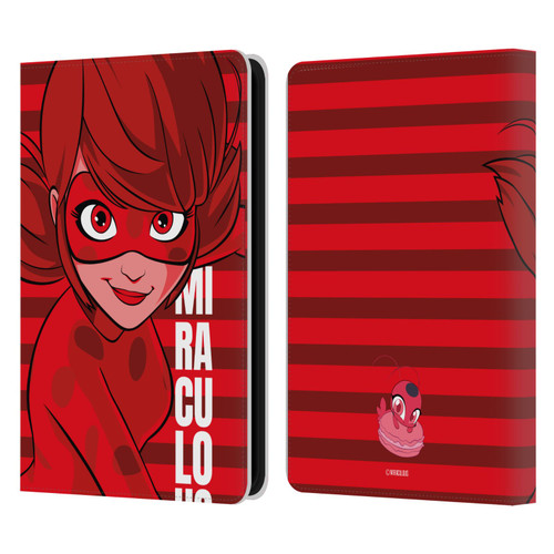 Miraculous Ladybug Radiant Red Ladybug Leather Book Wallet Case Cover For Amazon Kindle 11th Gen 6in 2022