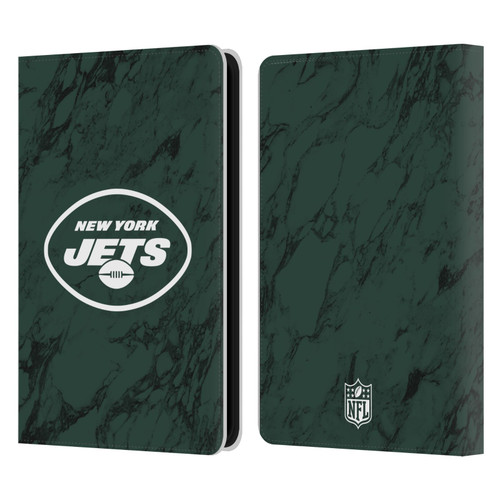 NFL New York Jets Graphics Coloured Marble Leather Book Wallet Case Cover For Amazon Kindle 11th Gen 6in 2022