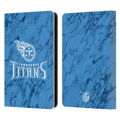 NFL Tennessee Titans Graphics Coloured Marble Leather Book Wallet Case Cover For Amazon Kindle 11th Gen 6in 2022