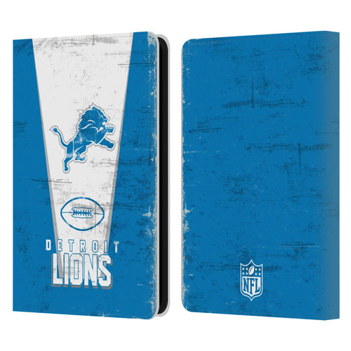NFL Detroit Lions Logo Art Banner Leather Book Wallet Case Cover For Amazon Kindle 11th Gen 6in 2022