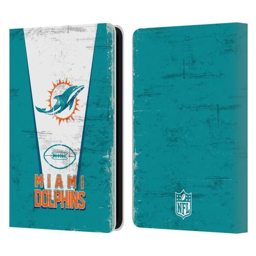 NFL Miami Dolphins Logo Art Banner Leather Book Wallet Case Cover For Amazon Kindle 11th Gen 6in 2022