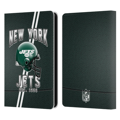 NFL New York Jets Logo Art Football Stripes Leather Book Wallet Case Cover For Amazon Kindle 11th Gen 6in 2022