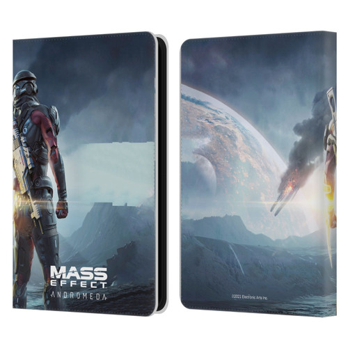 EA Bioware Mass Effect Andromeda Graphics Key Art Super Deluxe 2017 Leather Book Wallet Case Cover For Amazon Kindle 11th Gen (2024)