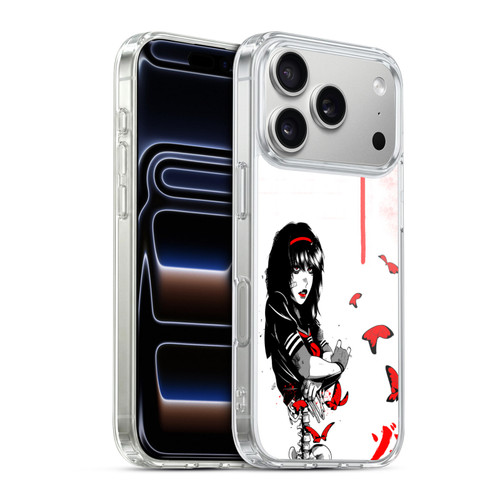 Zombie Makeout Club Graphics Butterflies Soft Gel Case for Apple iPhone 17 Pro