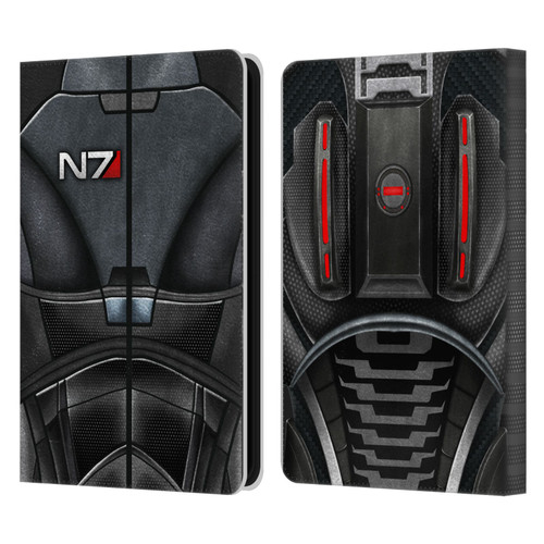 EA Bioware Mass Effect Armor Collection N7 Leather Book Wallet Case Cover For Amazon Kindle 11th Gen (2024)