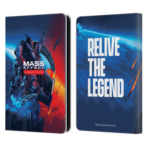 EA Bioware Mass Effect Legendary Graphics Key Art Leather Book Wallet Case Cover For Amazon Kindle 11th Gen (2024)