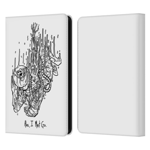 Matt Bailey Art Alas I Must Go Leather Book Wallet Case Cover For Amazon Kindle 11th Gen (2024)