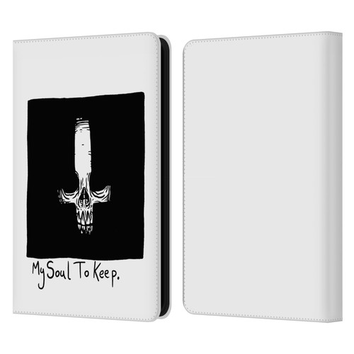 Matt Bailey Skull My Soul To Keep Leather Book Wallet Case Cover For Amazon Kindle 11th Gen (2024)
