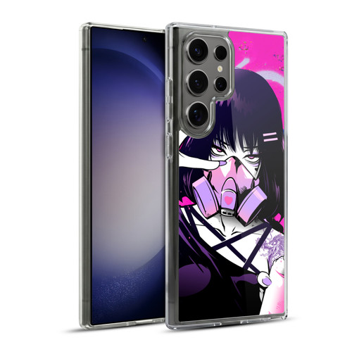 Zombie Makeout Club Graphics Facepiece Soft Gel Case for Samsung Galaxy S23 Ultra 5G & MagSafe