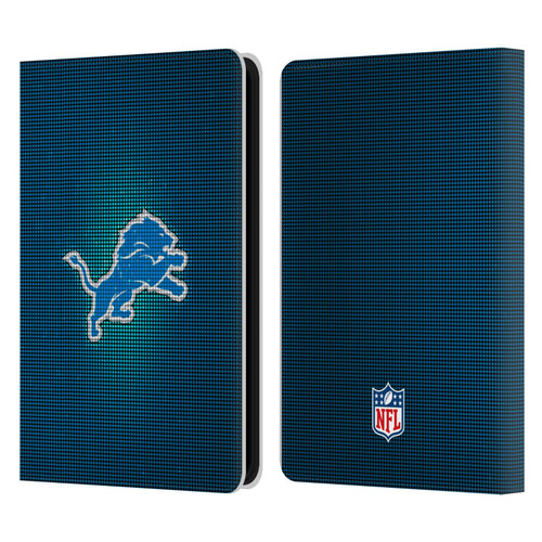 NFL Detroit Lions Artwork LED Leather Book Wallet Case Cover For Amazon Kindle 11th Gen 6in 2022