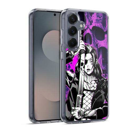 Zombie Makeout Club Graphics Death Cyber Soft Gel Case for Samsung Galaxy S25 & MagSafe
