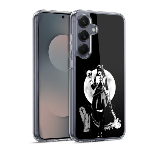 Zombie Makeout Club Graphics Skull Head Soft Gel Case for Samsung Galaxy S25 & MagSafe