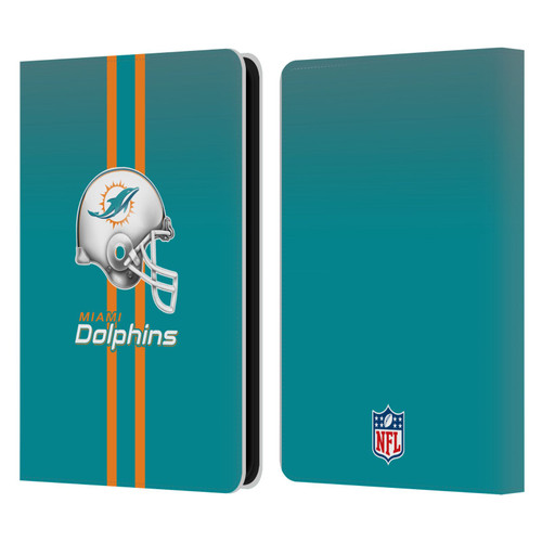 NFL Miami Dolphins Logo Helmet Leather Book Wallet Case Cover For Amazon Kindle 11th Gen 6in 2022