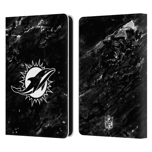 NFL Miami Dolphins Artwork Marble Leather Book Wallet Case Cover For Amazon Kindle 11th Gen 6in 2022