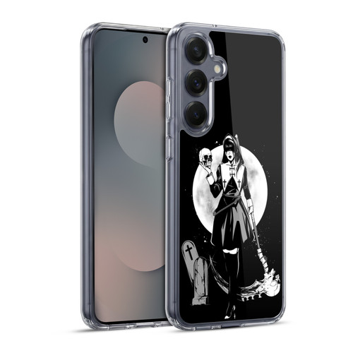 Zombie Makeout Club Graphics Skull Head Soft Gel Case for Samsung Galaxy S25+ & MagSafe