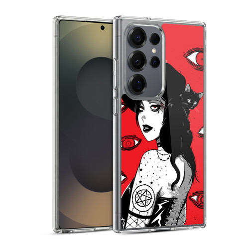 Zombie Makeout Club Graphics Black Makeup Soft Gel Case for Samsung Galaxy S25 Ultra & MagSafe