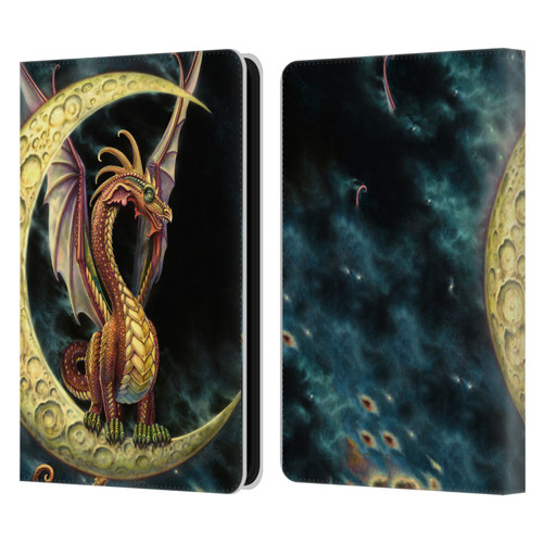 Myles Pinkney Mythical Moon Dragon Leather Book Wallet Case Cover For Amazon Kindle 11th Gen (2024)