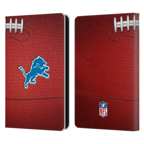 NFL Detroit Lions Graphics Football Leather Book Wallet Case Cover For Amazon Kindle 11th Gen (2024)