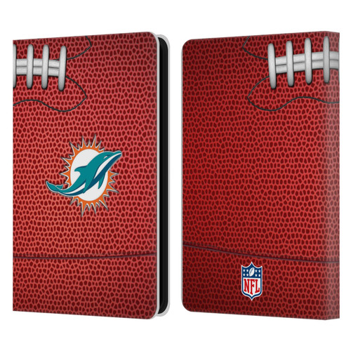 NFL Miami Dolphins Graphics Football Leather Book Wallet Case Cover For Amazon Kindle 11th Gen (2024)