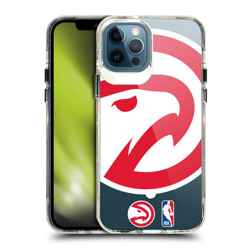 NBA Atlanta Hawks Logo Oversized Hawk SHOCKPROOF BUMPER CASE COMPATIBLE WITH Apple iPhone 12 / iPhone 12 Pro & MAGSAFE