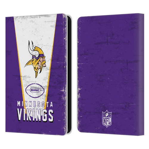 NFL Minnesota Vikings Logo Art Banner Leather Book Wallet Case Cover For Amazon Kindle 11th Gen (2024)