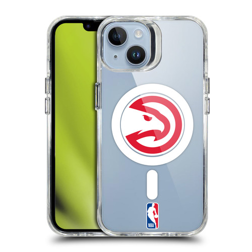 NBA Atlanta Hawks Logo Red Hawk SHOCKPROOF BUMPER CASE COMPATIBLE WITH Apple iPhone 14 & MAGSAFE