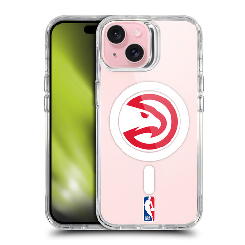 NBA Atlanta Hawks Logo Red Hawk SHOCKPROOF BUMPER CASE COMPATIBLE WITH Apple iPhone 15 & MAGSAFE