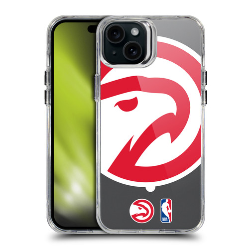 NBA Atlanta Hawks Logo Oversized Hawk SHOCKPROOF BUMPER CASE COMPATIBLE WITH Apple iPhone 15 Plus & MAGSAFE