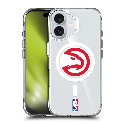 NBA Atlanta Hawks Logo Red Hawk SHOCKPROOF BUMPER CASE COMPATIBLE WITH Apple iPhone 16 & MAGSAFE