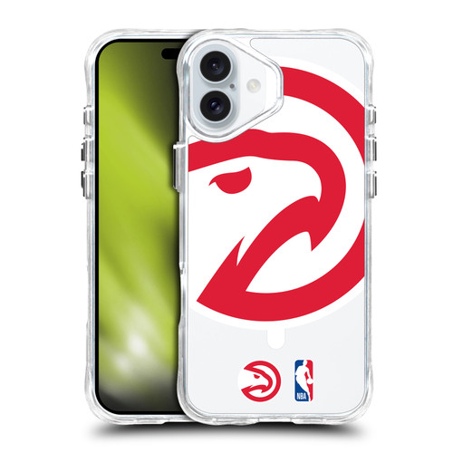 NBA Atlanta Hawks Logo Oversized Hawk SHOCKPROOF BUMPER CASE COMPATIBLE WITH Apple iPhone 16 Plus & MAGSAFE