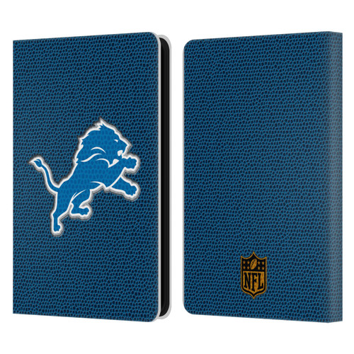 NFL Detroit Lions Logo Football Leather Book Wallet Case Cover For Amazon Kindle 11th Gen (2024)