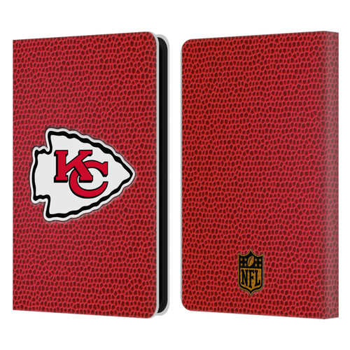 NFL Kansas City Chiefs Logo Football Leather Book Wallet Case Cover For Amazon Kindle 11th Gen (2024)